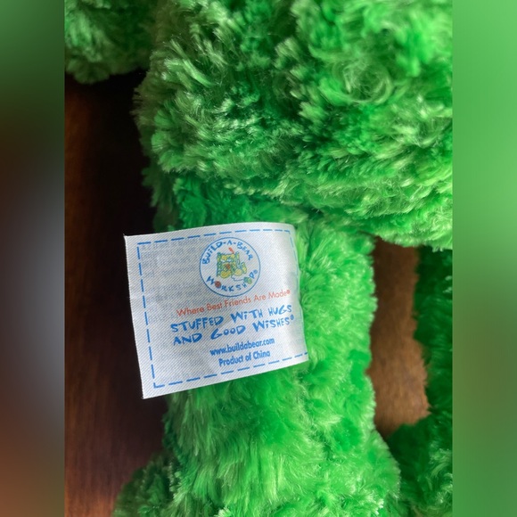 Build A Bear Green Frog 17" Plush Stuffed Animal Smiling Friendly Frog - Picture 6 of 9